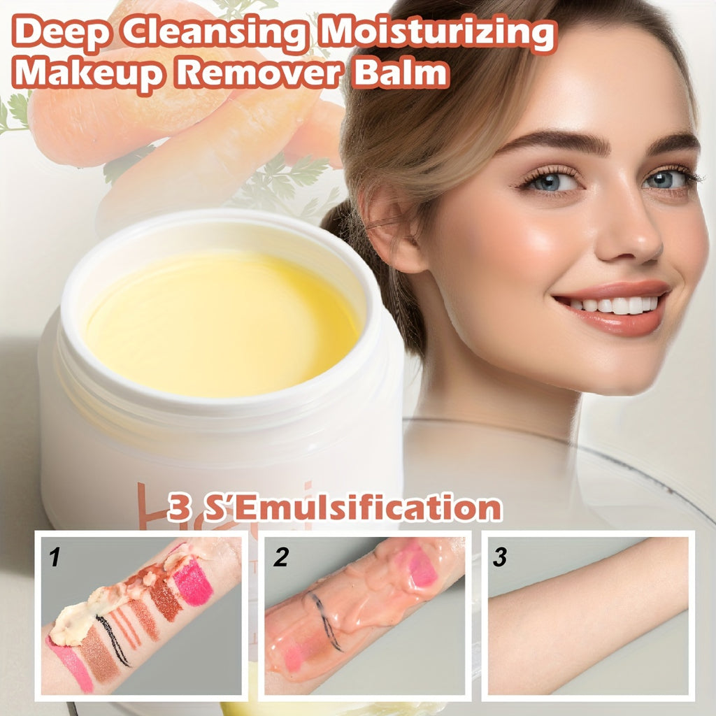 Makeup Melting Cleansing Balm, Plant-Based Cleansing Cream, Gently Dissolves Dirt, Oil, and Facial Makeup Remover, Deep Cleansing, Moisturizing, Refreshing and Non-Greasy