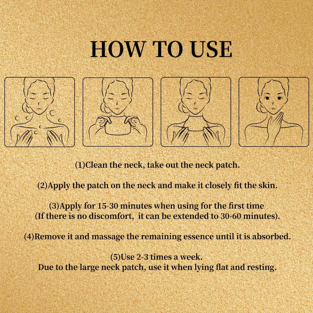 2 Boxes\u002F10pcs, Yellow Neck Mask, Individually Packaged, Clean And Hygienic, Easy To Carry, Moisturizing, Hydrating, Improving Dry Skin, Suitable For Both Men And Women, A Great Skincare Product, An Affordable Gift Choice