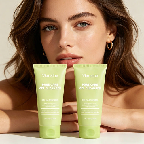 2pcs Suitable for Skin Types Pore Care Gel Cleanser - Advanced Gentle Formula, Fragrance-Free Suitable for Daily Facial Cleansing, Suitable for Skin, Hydration & Purification Gel for Men & Women, Suitable for Face Care Routine
