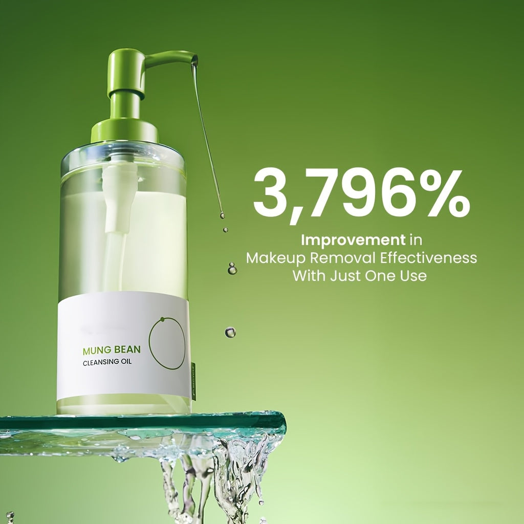 Mung Bean Cleansing Oil (6.76Fl.Oz\u002F And Mung Bean -Balanced Cleansing Foam (2.7Fl.Oz\u002F | Fragrance-Free | Makeup Remover And Deep Pore Cleanser | Double Cleansing Korean Skincare (Cleansing), Suitable for Sensitive Skin | Face Mask Cleanser