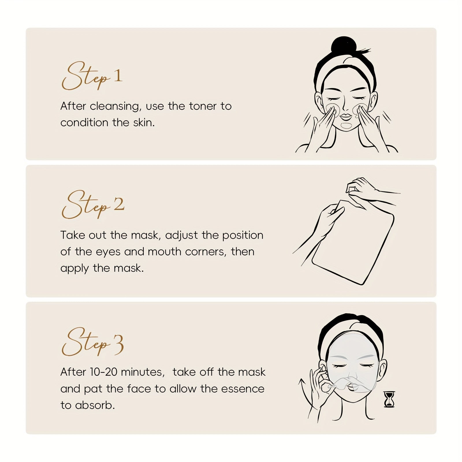 LAIKOU KOREA SNAIL COLLAGEN ESSENCE MASK 20pcs, Moisturizing for All Skin Type Especially for Dry Skin, Nourishing, Portable for Travelling, Valentines Day, Mothers Day