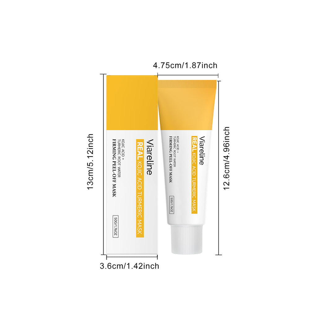 4pcs Turmeric Kojic Acid Pulling Film Mask Gentle Cleansing Moisturizing Nourishing - Contains Curcumin, Turmeric, Suitable for All Skin Types, Facial Care And Hand Care, Hydrating Moisturizing, Even Skin Tone, Night Facial Care