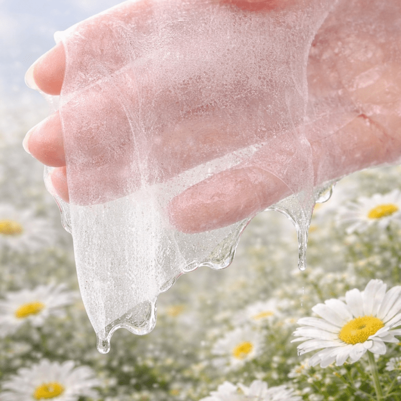 Suitable for All Skin Types Chamomile Facial Mask Sheets - Hydrating & Moisturizing Portable Skincare, Travel-Friendly Instant Hydration for Dryness, Suitable for & Dry Skin Care Routine