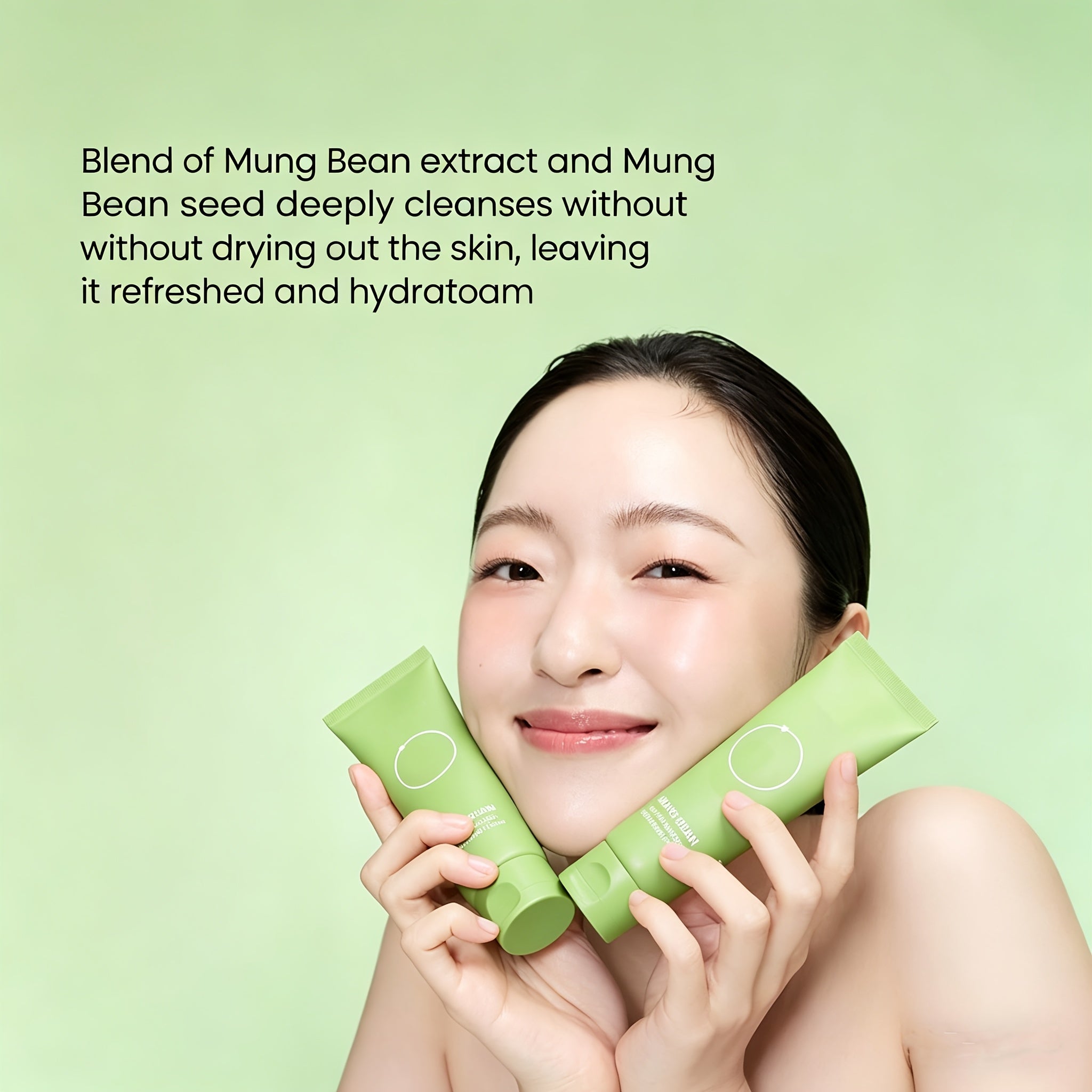 Mung Bean Cleansing Oil (6.76Fl.Oz\u002F And Mung Bean -Balanced Cleansing Foam (2.7Fl.Oz\u002F | Fragrance-Free | Makeup Remover And Deep Pore Cleanser | Double Cleansing Korean Skincare (Cleansing), Suitable for Sensitive Skin | Face Mask Cleanser