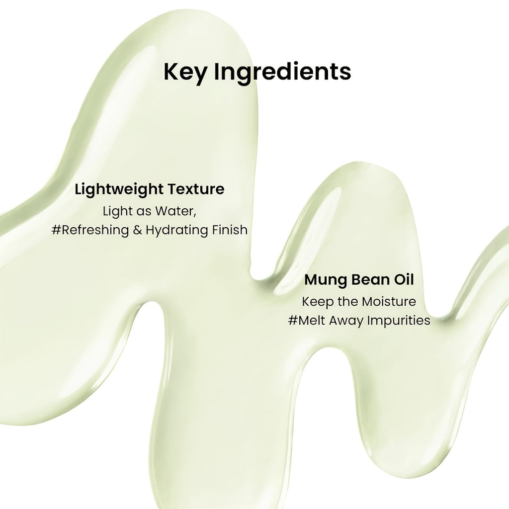 Mung Bean Cleansing Oil (6.76Fl.Oz\u002F And Mung Bean -Balanced Cleansing Foam (2.7Fl.Oz\u002F | Fragrance-Free | Makeup Remover And Deep Pore Cleanser | Double Cleansing Korean Skincare (Cleansing), Suitable for Sensitive Skin | Face Mask Cleanser