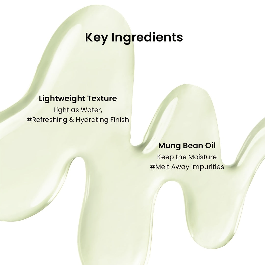 Mung Bean Cleansing Oil (6.76Fl.Oz\u002F And Mung Bean -Balanced Cleansing Foam (2.7Fl.Oz\u002F | Fragrance-Free | Makeup Remover And Deep Pore Cleanser | Double Cleansing Korean Skincare (Cleansing), Suitable for Sensitive Skin | Face Mask Cleanser