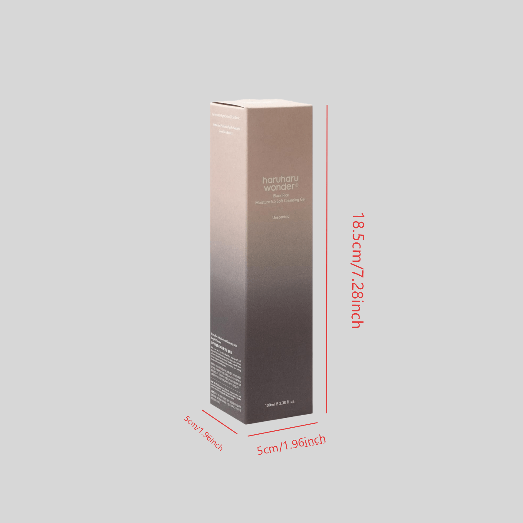 Black Rice Cleansing Gel Cleansing Gel Moisturizing Cleansing Weak Acid Gentle Face Wash Soft Cleansing Gel, Gentle Daily Cleanser, Low 5.5, Moisture Balance, Soap-Free, Suitable for Sensitive Skin, Holiday Essential, Vegetarian, Non-Irritating
