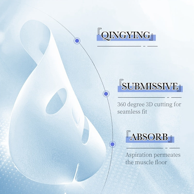 Hydrating Facial Mask with Hyaluronic Acid, Available in 9pcs and 20pcs, Gentle Formula for Daily Use