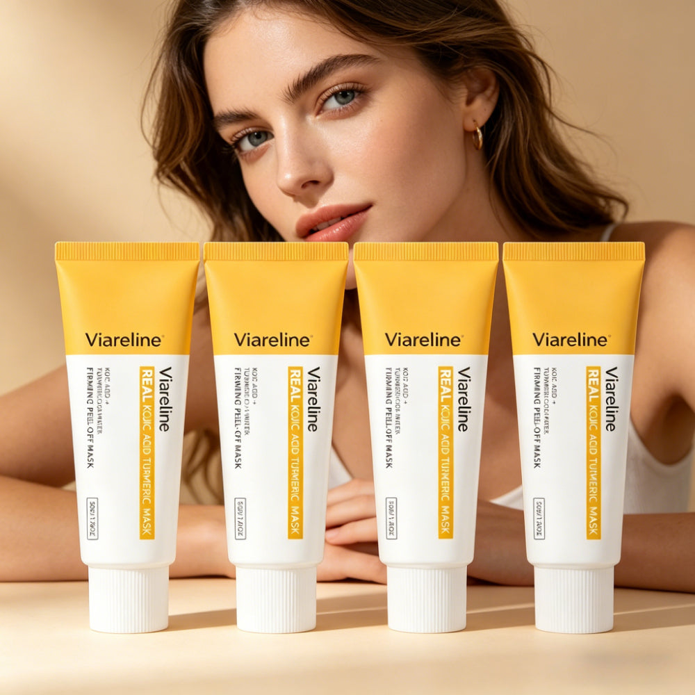 4pcs Turmeric Kojic Acid Pulling Film Mask Gentle Cleansing Moisturizing Nourishing - Contains Curcumin, Turmeric, Suitable for All Skin Types, Facial Care And Hand Care, Hydrating Moisturizing, Even Skin Tone, Night Facial Care