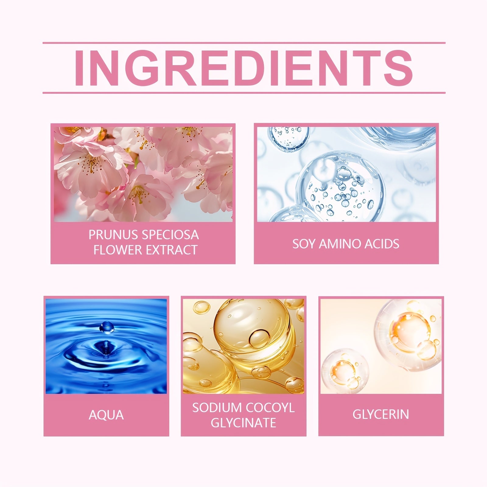 Cherry Blossom Hydrating Cleanser: A Refreshing, Moisturizing Cleanser That Gently Cleanses The Skin While Providing Hydration And Care. This Skincare Product Is Suitable for Daily Use And Is Available from Our Local Warehouse