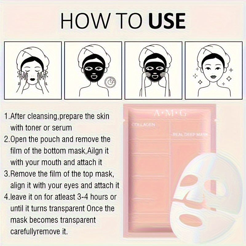 8pcs\u002F12pcs\u002F16pcs Bio Collagen Intensive Hydrating Mask Set, Deeply Moisturizes Skin for a Hydrated, Smooth, and Radiant Complexion, Enriched with Bio Collagen to Combat Dryness, Dullness, and Sagging, Collagen Face Mask, Facial Care, Animal-Free